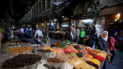 People are seen in the souk in the old city of Damascus, Syria. Reuters