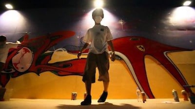 Ferrari World is just one of the Abu Dhabi landmarks depicted on the mural.