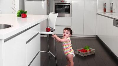 Avoid using baby walkers, which can cause children to fall down stairs or slip from raised surfaces.