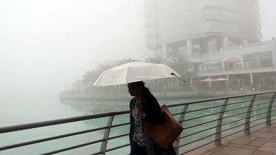 Heavy fog in Dubai led to major traffic disruptions across the city. Chris Whiteoak / The National