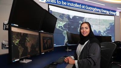 Noura Kheily, engineering outage planning director for GE Power in Europe, Middle East and Africa region at Dubai Internet City. Pawan Singh / The National