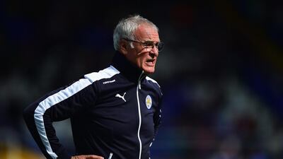 Leicester City manager Claudio Ranieri looks on during the match against Birmingham City. Shaun Botterill / Getty Images