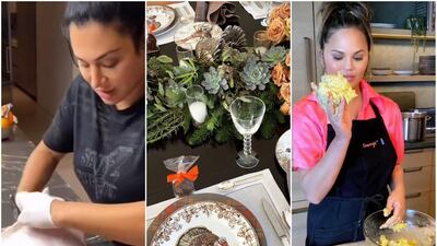 Huda Kattan, Kylie Jenner and Chrissy Teigen all shared snippets from their Thanksgiving celebrations on Instagram. Instagram