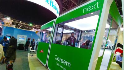 Careem, one of whose projects is driverless pods, has taken a stake in an Egyptian bus start-up. Courtesy Traccs UAE