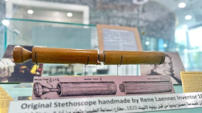 One of the first stethoscopes used in medicine