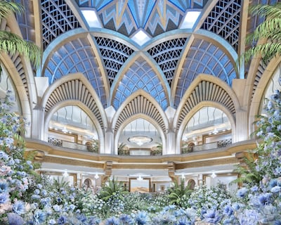 The Wish depicts a verdant garden inside Emirates Palace. Photo: Leila Heller Gallery