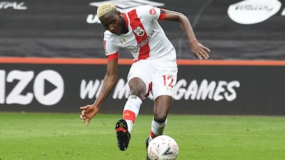 Southampton's Moussa Djenepo opens the scoring. AFP