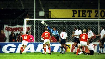Ronald Koeman, Holland v England, October, 1993: Him again. One of the lowest points of England’s international football history as their hopes of qualifying for the 1994 World Cup were left in tatters. Koeman took centre stage. A duffed first free kick was allowed to be retaken and he made no mistake the second time around with the most deft falling leaf chip over the wall you are ever likely to see. Koeman later avoided one of the most blatant red card fouls football has seen. Did England not like that. Colorsport / Shutterstock