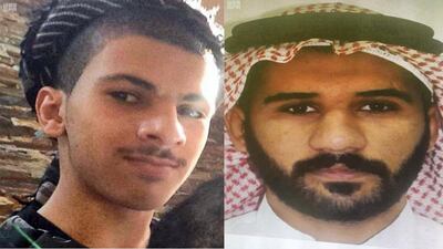Ahmed Abdullah Suwaid and Abdullah Hussein Al Nimr. SPA via Reuters