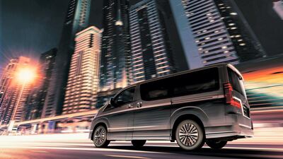 Hammering through Dubai's streets.