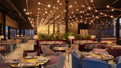 Seating is over two levels