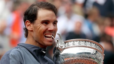 Rafael Nadal beat Dominic Thiem in the 2019 French Open final to secure a 12th title at Roland Garros. EPA