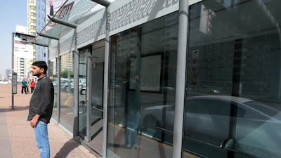 Several bus shelters across the capital are either closed or don’t have ACs. Christopher Pike / The National