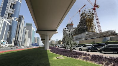 The Museum of the Future on Sheikh Zayed Road is currently under construction. Victor Besa / The National National