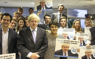 An image of Ana Diamond with Boris Johnson, one of the photos used as evidence against her in her trial. Photo: Ana Diamond