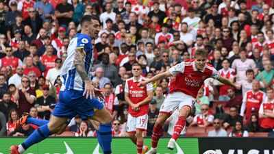 Martin Odegaard 6: Left dazed after taking ball full in face in first minute. Recovered to fire low strike from edge of box just wide after quarter-of-an-hour. Drilled a shot across face of goal and well wide in first-half stoppage time. Not one to remember in what has been superb season for Norwegian. EPA