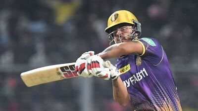 Kolkata Knight Riders' captain Nitish Rana hit a valiant fifty. AFP