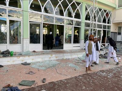 The bomb blast hit a Shia mosque during Friday prayers, killing at least 30 people, an official confirmed. Photo: Anadolu Agency via Getty Images
