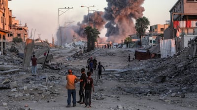 Israel's two-year assault on Gaza has left the strip's inhabitants living in homelessness, hunger and despair. EPA