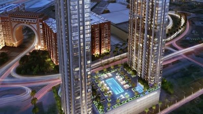 Ibn Battuta Residences, Nakheel’s new twin-tower residential project, will have 531 luxury apartments built next to Ibn Battuta Mall in Dubai. Courtesy Nakheel