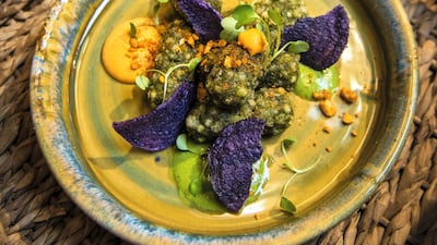 Sabudana kabab with coriander chutney at Indya by Vineet. Courtesy Indya by Vineet