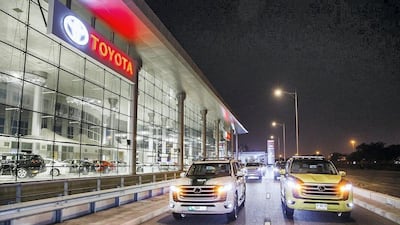 The first 50 cars arrive in Dubai.