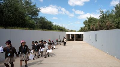 Most of the building is buried beneath ground level, leaving the landscape unspoiled. A sloping ramp gives access to its entrance. © Aga Khan Trust for Culture / Cemal Emden (photographer)