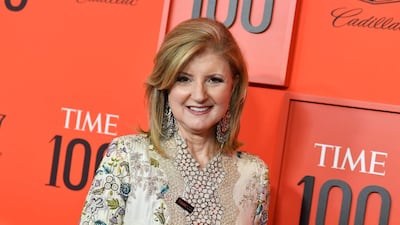 Arianna Huffington arrives on the red carpet for the Time 100 Gala at the Lincoln Center in New York on April 23, 2019. AFP