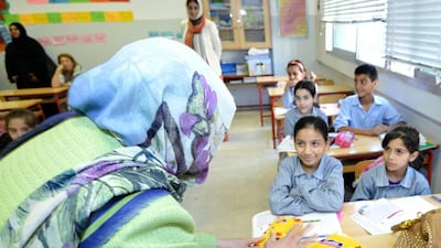 Thousands of Syrian refugee children such as these will be provided with health care thanks to the Big Heart Campaign under the patronage of Sheikha Jawaher bint Mohammed Al Qasimi. Courtesy Sheikha Jawaher Al Qasimi’s office