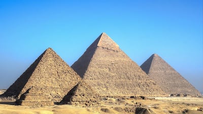 Great Pyramid of Giza, where unknown cavities have been discovered. Getty Images