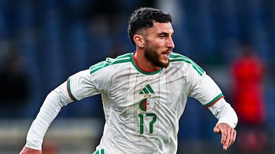 Fares Ghedjemis scored on his international debut for Algeria in a 7-0 win over Guatemala. Getty Images