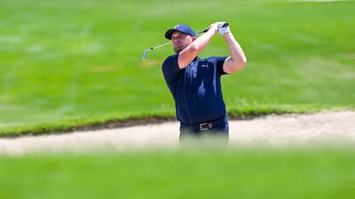 Tom Lewis of England during day three of the Abu Dhabi Challenge. Getty