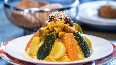 Couscous with seven vegetables.