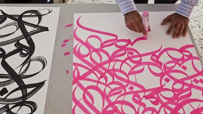 eL Seed was born and raised in Paris and later relocated to Montreal. Antonie Robertson / The National