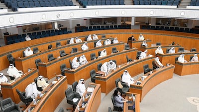 Kuwaiti MPs attend a parliament session at the national assembly in Kuwait City on January 22, 2020. AFP