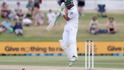 Pakistan's Fawad Alam plays a shot. AFP