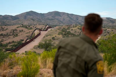 The US-Mexico border in Nogales, Arizona. AP