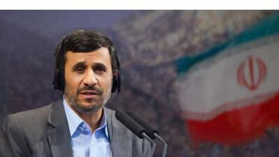 The Iranian president Mahmoud Ahmadinejad speaks during a news conference in Tehran on Monday, June 28, 2010.