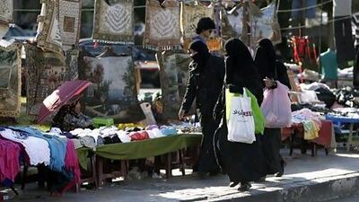 The Syrian economy could survive unrest and sanctions into next year but experts warn of a sharp deterioration afterwards. Joseph Eid / AFP