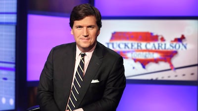 Tucker Carlson, former host of Tucker Carlson Tonight, which ran from 2016 on Fox News. AP