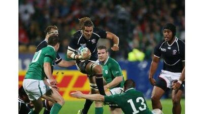 Todd Clever, centre, expects a confident display from the United States today.