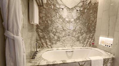 One of the executive suites within the 302 metre Downtown Dubai property. Chris Whiteoak / The National