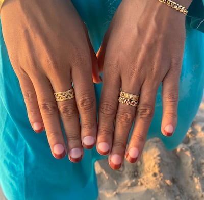 The henna has a rich red hue that resembles black tea, rather than murky orange. Photo: Azra