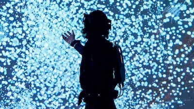 The installation is based in a cavernous, dark space beneath the Saatchi Gallery in west London. Courtesy Barnaby Steel – Marshmallow Las