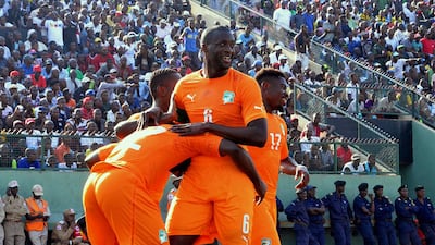 Yaya Toure, No 6, has been a losing finalist twice at the African Cup of Nations, but his Ivory Coast start as favourites. AFP