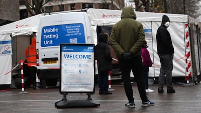 The British government is to review its Covid-19 measures towards the end of the month. EPA