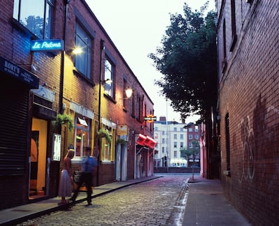 An alleyway in Dublin, Ireland. Getty Images