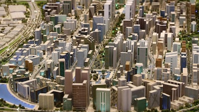 Model of the Dubai South on the first day of Cityscape Global.