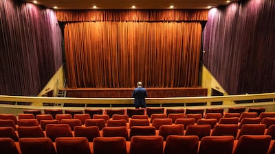 Yahla Yahla, who worked as a projectionist in Morocco for 35 years, at the empty Le Rif cinema in Casablanca.