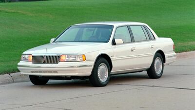 The 1992 Lincoln Continental. Ford Motor Co / AP Photo